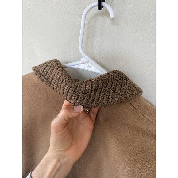 Great Western brown Tan Beige Vintage 70s heavy wool coat 42 Long Dress Jacket - Picture 6 of 6